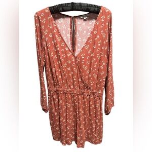 American Eagle Outfitters Terracotta Floral Romper‎